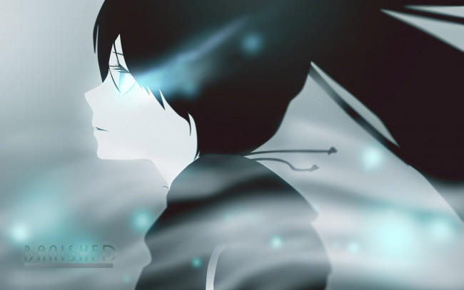 Обои картинки фото аниме, black, rock, shooter