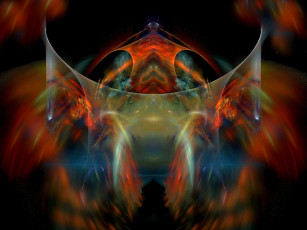 Картинка 3д графика fractal фракталы узор фон цвета