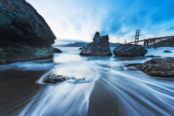 Картинка природа побережье golden gate bridge