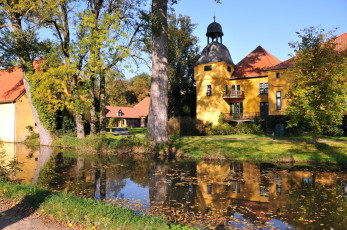 Картинка германия рёдингхаузен города улицы площади набережные река дома