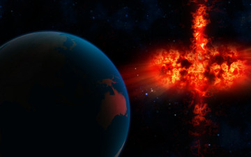 Картинка космос арт планеты