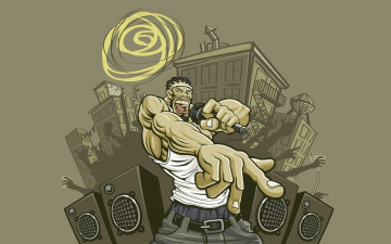 Картинка рисованные комиксы музыка