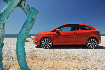Картинка автомобили seat ibiza sc fr 2015г красный