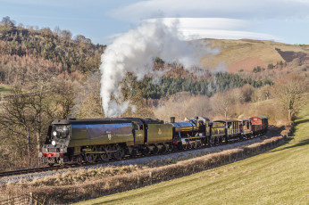 Картинка техника паровозы железная дорога рельсы паровоз