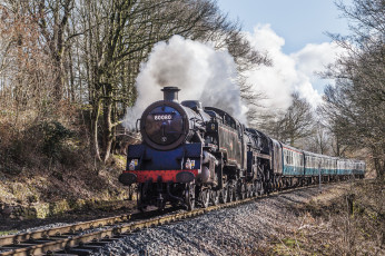Картинка техника паровозы железная дорога рельсы паровоз