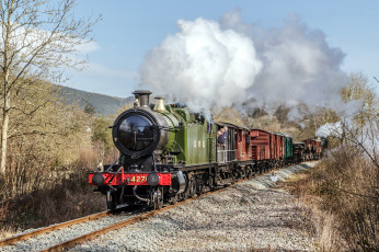 Картинка техника паровозы железная дорога рельсы паровоз