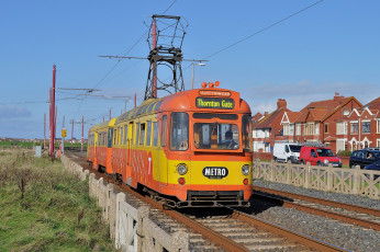 Картинка техника трамваи трамвай рельсы транспорт