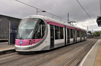 Картинка техника трамваи трамвай рельсы транспорт