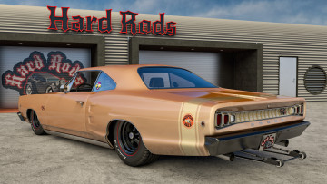 обоя автомобили, 3д, 1968г, фон, dodge