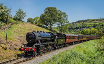 Картинка техника паровозы паровоз дорога рельсы железная