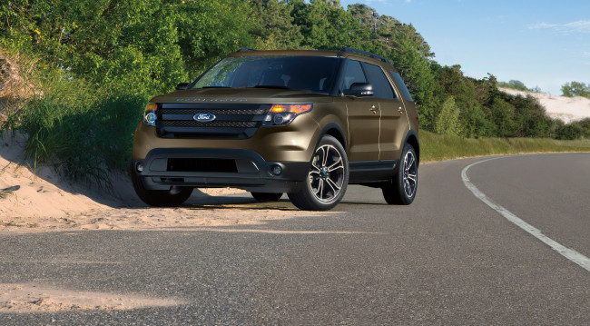 Обои картинки фото автомобили, ford, 2012г, u502, explorer, sport