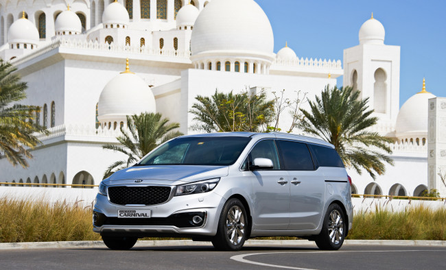 Обои картинки фото автомобили, kia, carnival, 2014г, grand