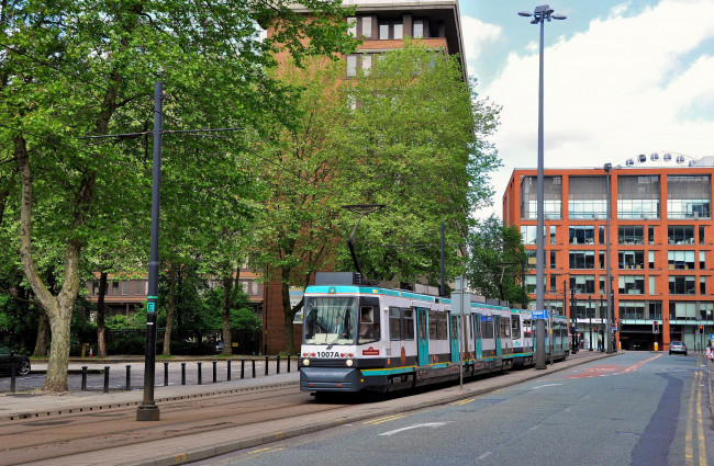 Обои картинки фото техника, трамваи, трамвай, рельсы, транспорт