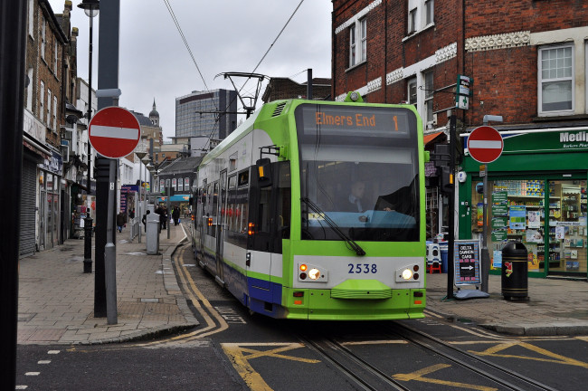 Обои картинки фото техника, трамваи, трамвай, рельсы, транспорт