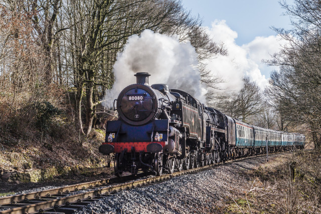 Обои картинки фото техника, паровозы, железная, дорога, рельсы, паровоз