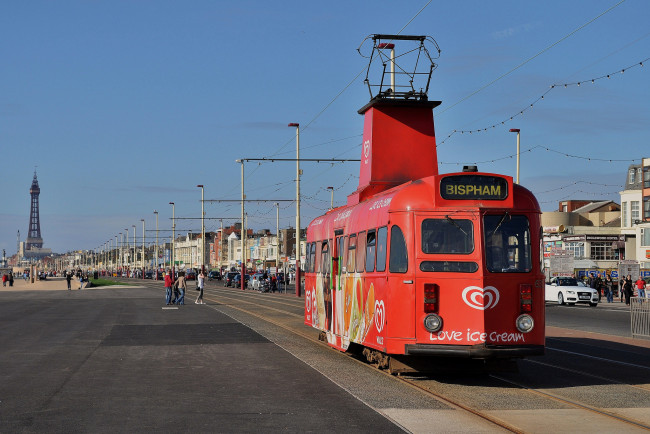 Обои картинки фото техника, трамваи, рельсы, транспорт, трамвай