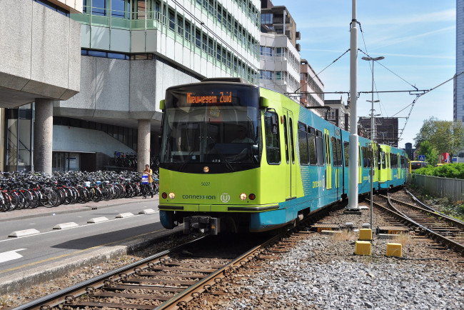 Обои картинки фото техника, трамваи, трамвай, рельсы, транспорт