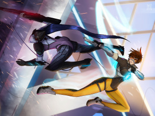 Картинка видео+игры overwatch widowmaker art blizzard amelie lacroix tracer lena oxton