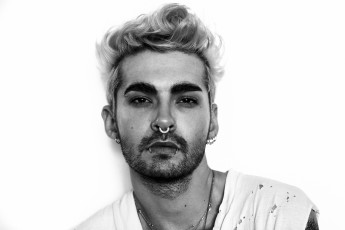 обоя музыка, tokio hotel, bill, kaulitz, щетина, пирсинг, блондин