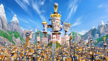 обоя мультфильмы, the angry birds movie, город