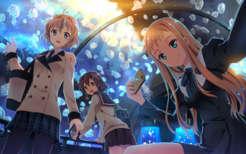 Картинка аниме unknown +другое фон девушки взгляд