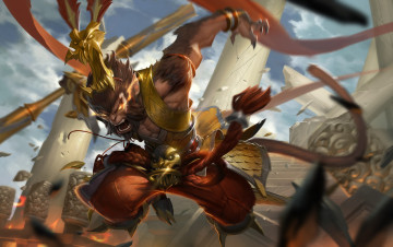 Картинка видео+игры league+of+legends персонаж wukong