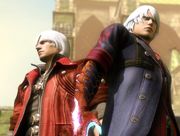 Обои картинки фото видео игры, devil may cry 3,  dante`s awakening, dante, nero, sparda, demon, devil, may, cry