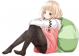 Картинка аниме unknown +другое взгляд девушка фон