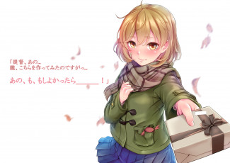 Картинка аниме kantai+collection фон девушка взгляд