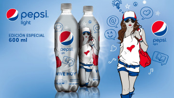 обоя бренды, pepsi, бутылки