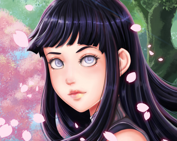 Обои картинки фото аниме, naruto, хината