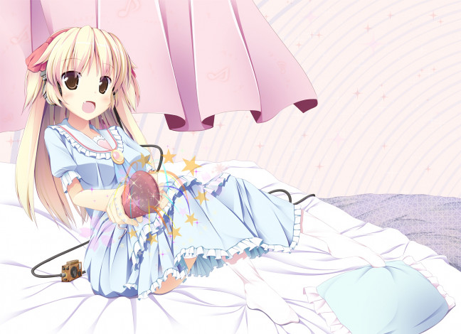 Обои картинки фото аниме, unknown,  другое, девушка, взгляд, фон