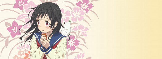 Обои картинки фото inari,  konkon,  koi iroha, аниме, девушка, фон, взгляд