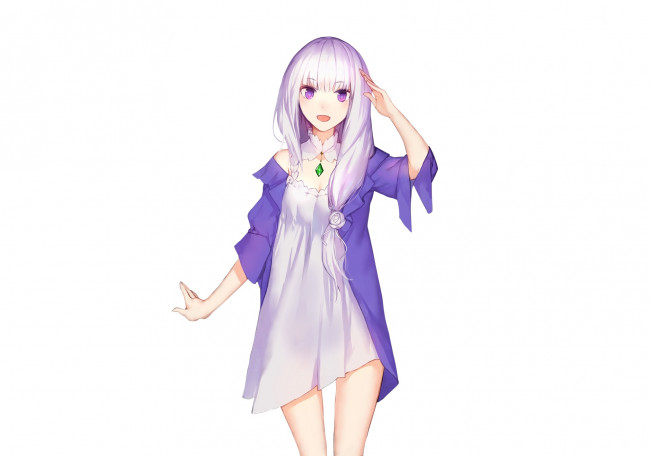 Обои картинки фото аниме, re,  zero kara hajimeru isekai seikatsu, emilia