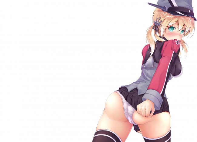 Обои картинки фото аниме, kantai collection, взгляд, фон, девушка