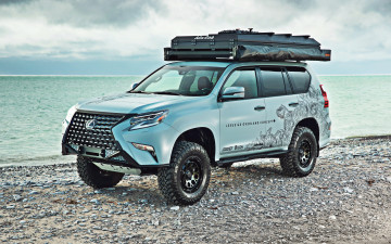 Картинка 2020+lexus+gx+overland+concept автомобили lexus gx overland concept 4k рамный внедорожник 2020 года багажник побережье концепт японские