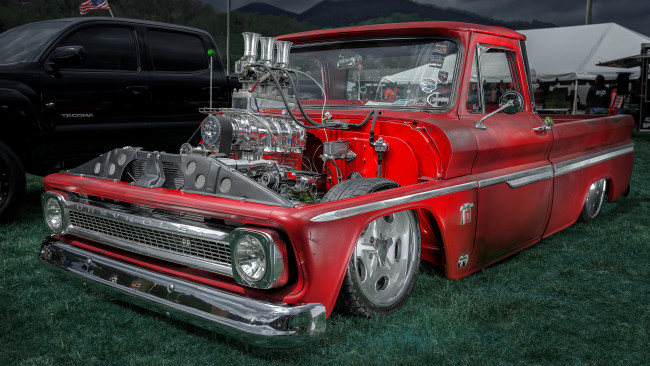 Обои картинки фото автомобили, выставки и уличные фото, chevrolet, c10