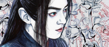 Картинка рисованное кино +мультфильмы вэй усянь цветы розы