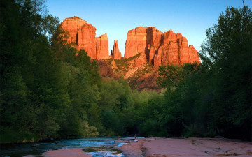 Картинка cathedral+rock+sedona arizona природа горы cathedral rock sedona