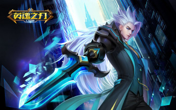 Картинка видео+игры heroes+evolved парень меч город