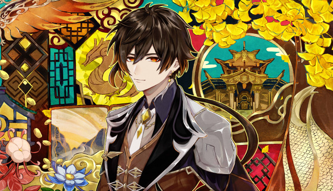 Обои картинки фото аниме, genshin impact, genshin, impact