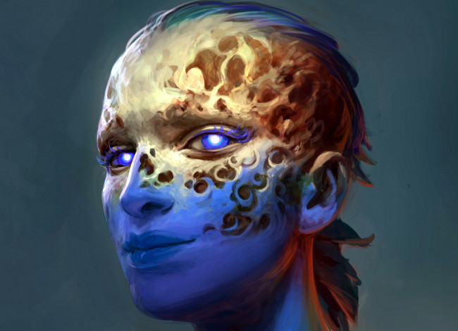 Обои картинки фото фэнтези, существа, лицо