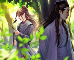 Картинка рисованное кино +мультфильмы вэй усянь лань ванцзы