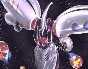 Картинка аниме amx-004+qubeley amx 004 qubeley