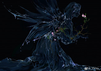 Картинка фэнтези ангелы ангел цветок