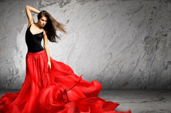 Картинка девушки -+брюнетки +шатенки брюнетка алая юбка