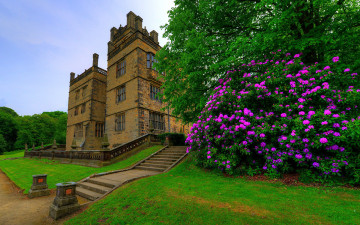 Картинка gawthorpe+hall lancashire +england города -+здания +дома gawthorpe hall england