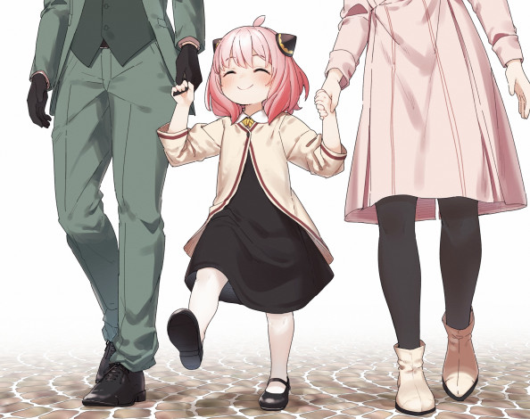 Обои картинки фото аниме, spy x family, шпион, х, семья