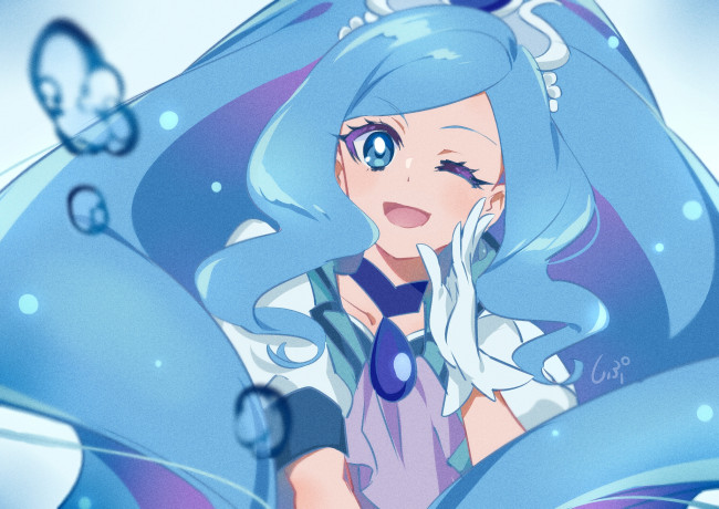 Обои картинки фото аниме, healin` good precure, healin, good, precure