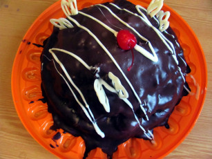 Картинка еда торты шоколадный торт вишенка